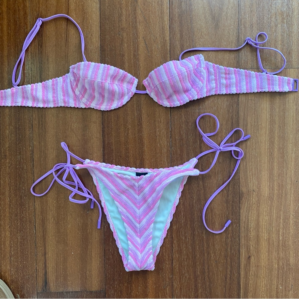 Triangl Pink Bikini Set